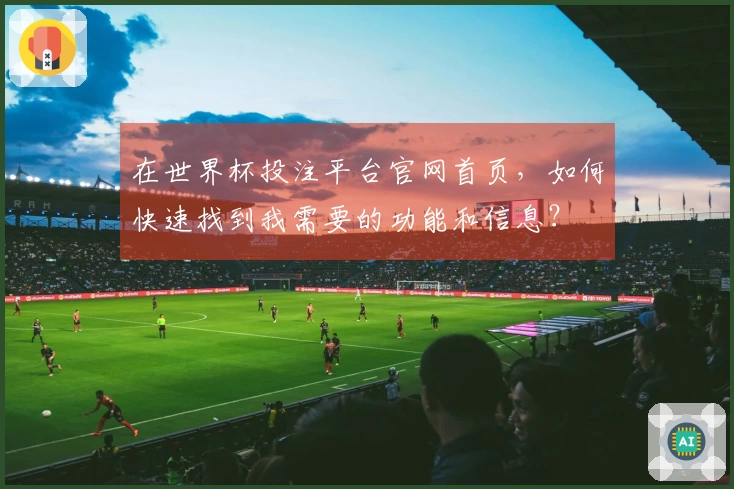 在世界杯投注平台官网首页，如何快速找到我需要的功能和信息？